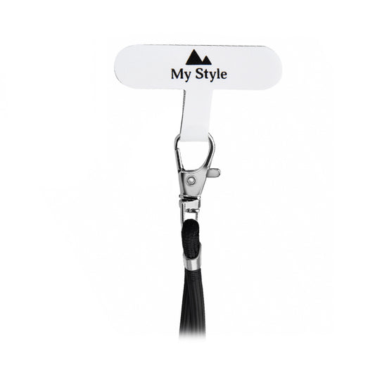 My Style Nylon-Patch für Lanyard 5 Stück - Weiß (Kein Metallring)