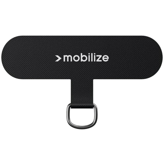 Mobilize Nylon Patch für Lanyard 5 Stück - Schwarz (mit Metallring)