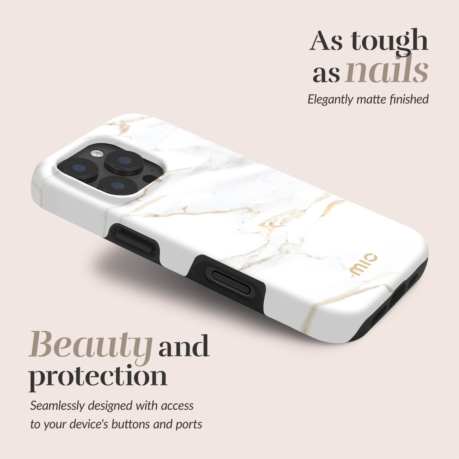 MIO White Marble Magsafe Compatible for iPhone Air