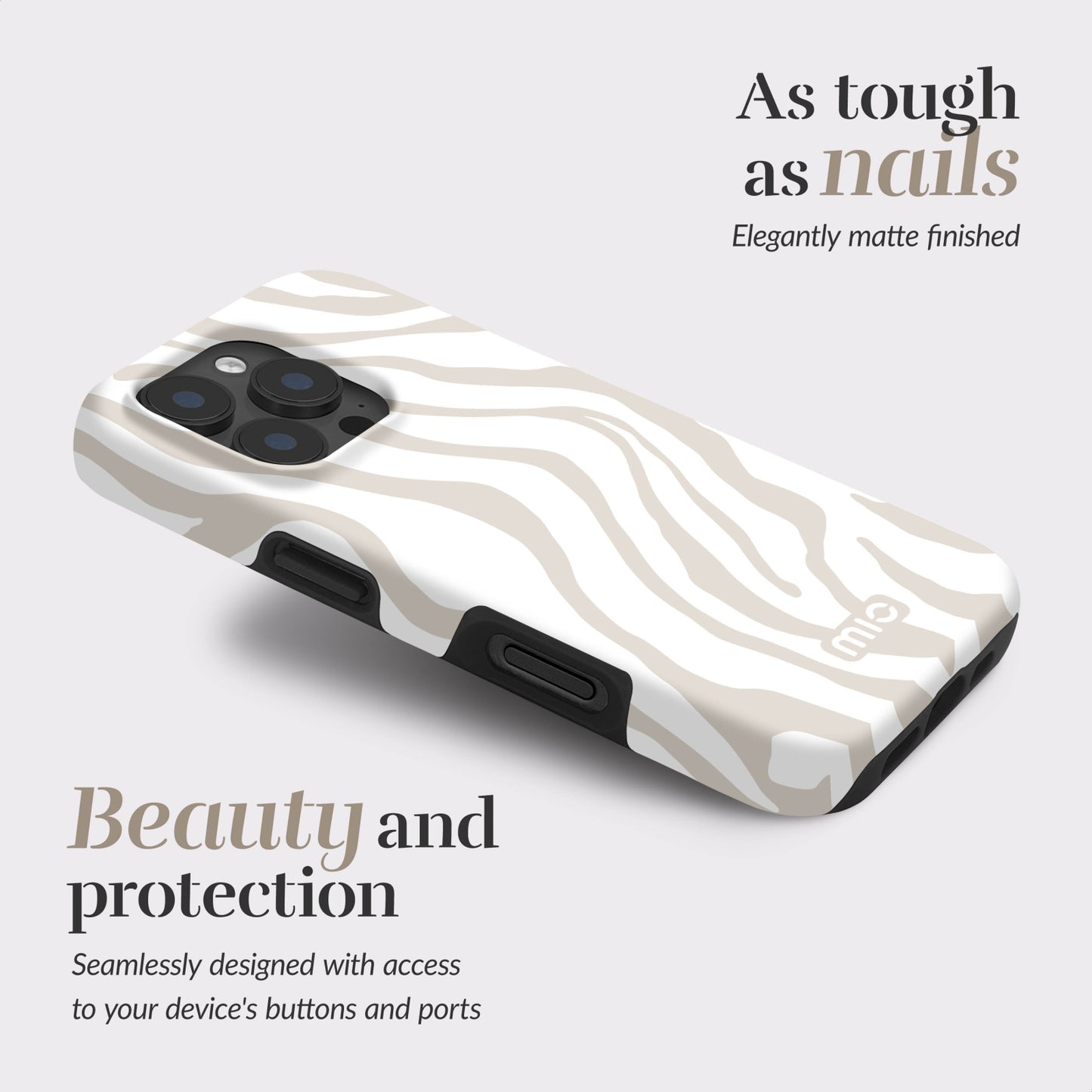 MIO Sandy Zebra Magsafe Compatible for iPhone 17 Pro Max