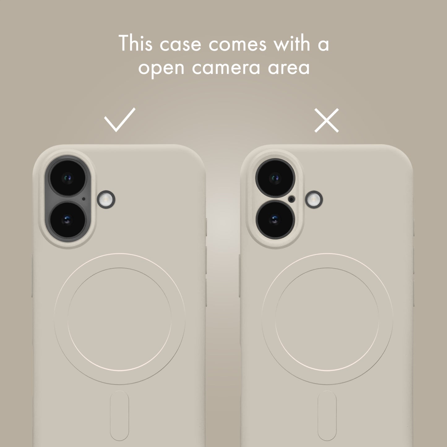 My Style Protective Flex Magsafe Compatible Case for Samsung Galaxy A17 (4G/5G)/A18 5G Antique White