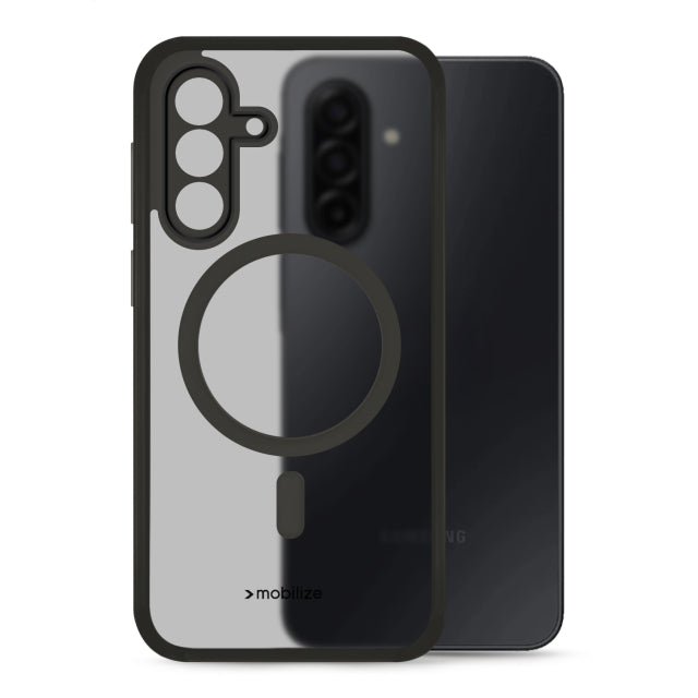Coque hybride Mobilize compatible MagSafe Samsung Galaxy A17 4G/5G Noir