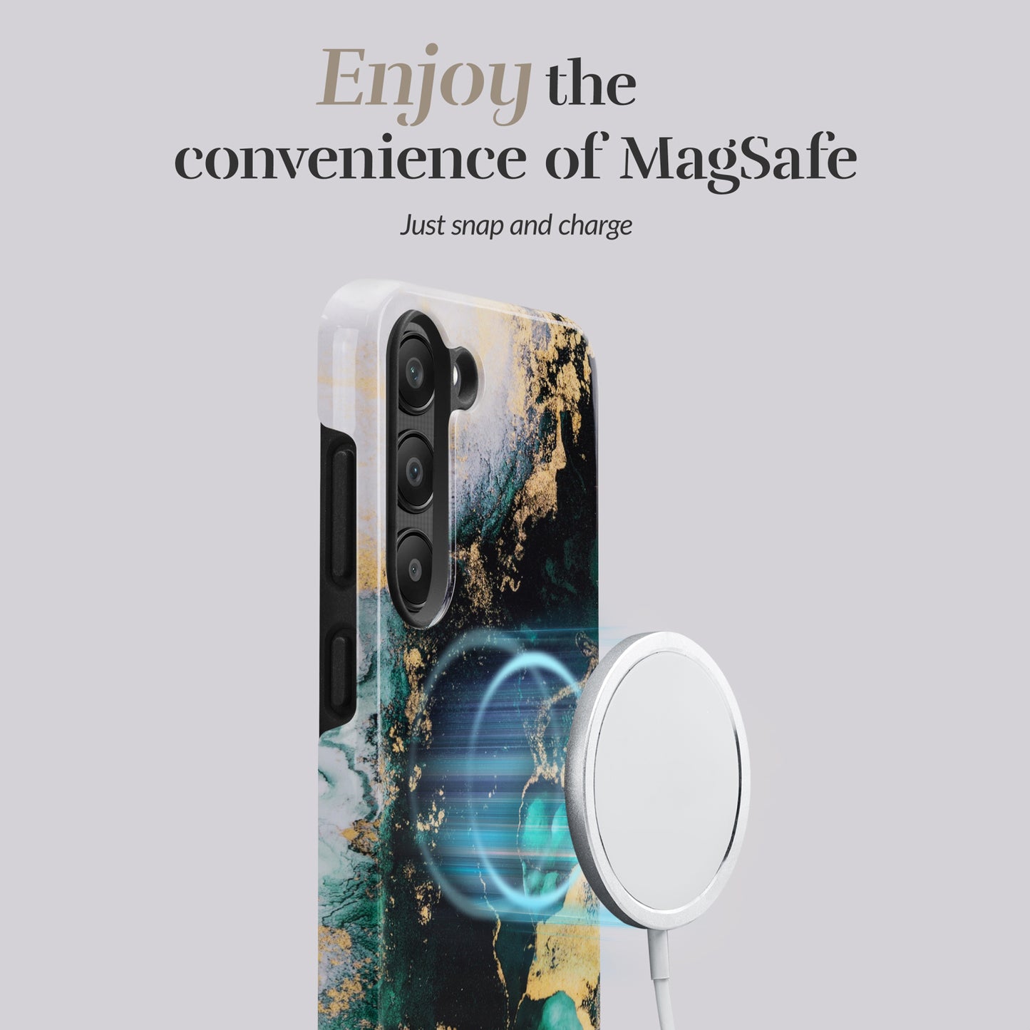 MIO Green Marble Magsafe Compatible for Samsung S25 FE 5G