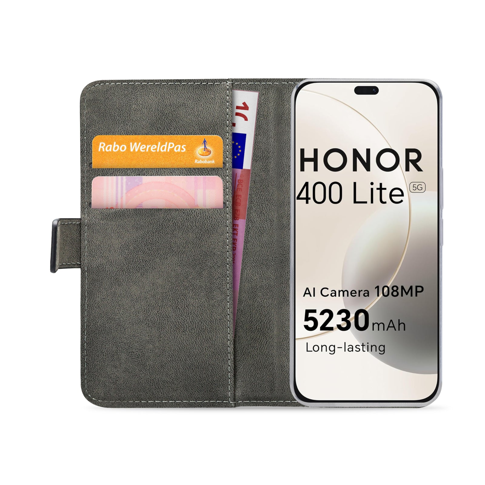 Mobilize Classic Gelly Wallet Book Case Honor 400 Lite Black