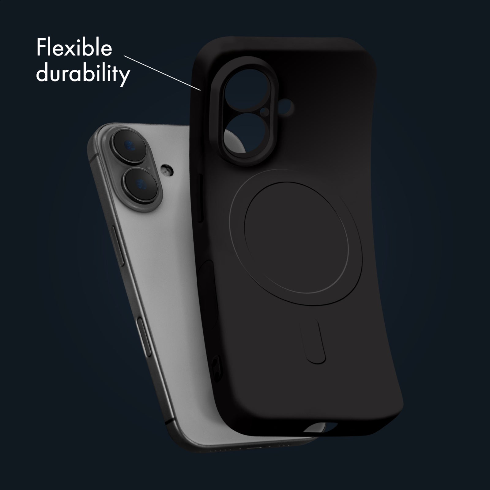 My Style Protective Flex Magsafe Compatible Case for iPhone 17 Black