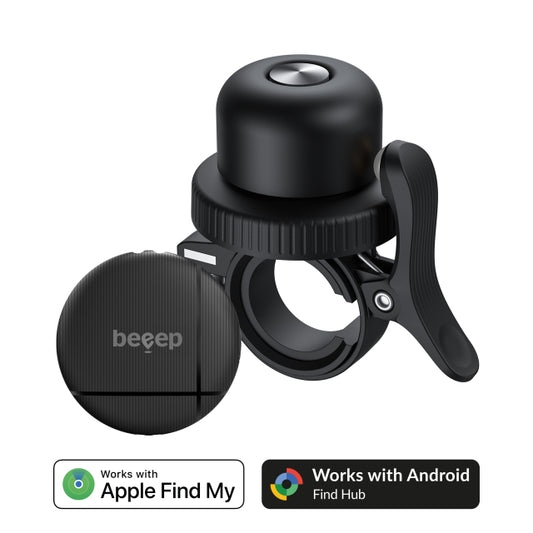 Beeep OneTag Apple Find My & Android Tracker Schwarz & Fahrradklingel