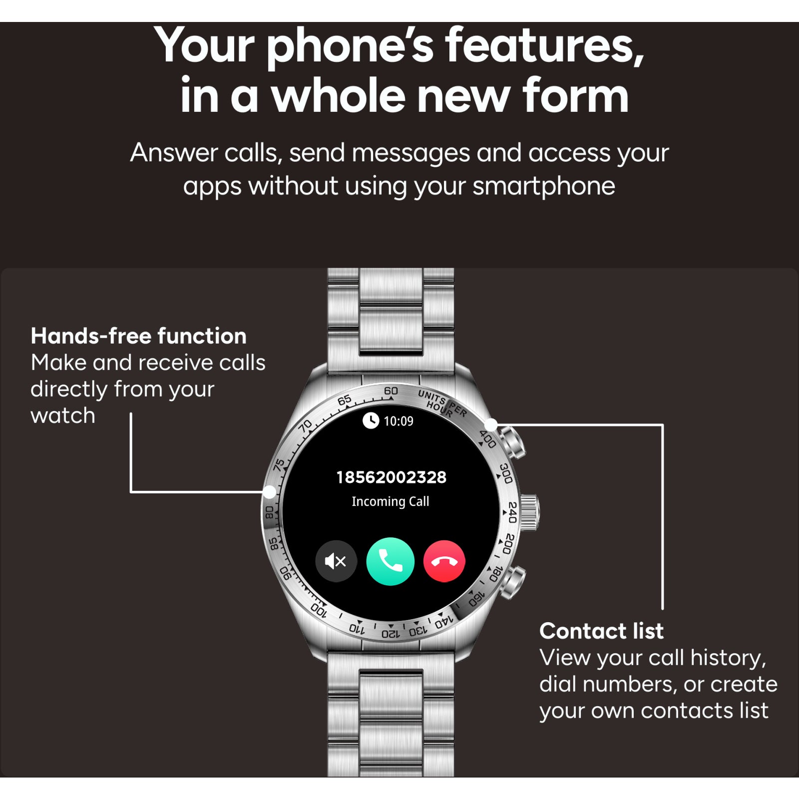 KSIX Smartwatch Elite with AMOLED-display Silver
