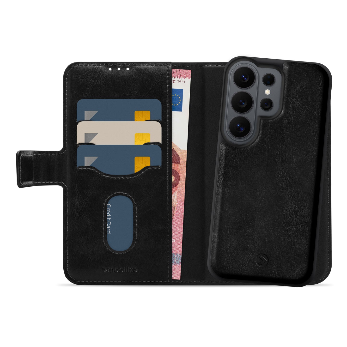 Mobilize 2in1 Magsafe Compatible Gelly Wallet Case Samsung Galaxy S26 Ultra 5G Black