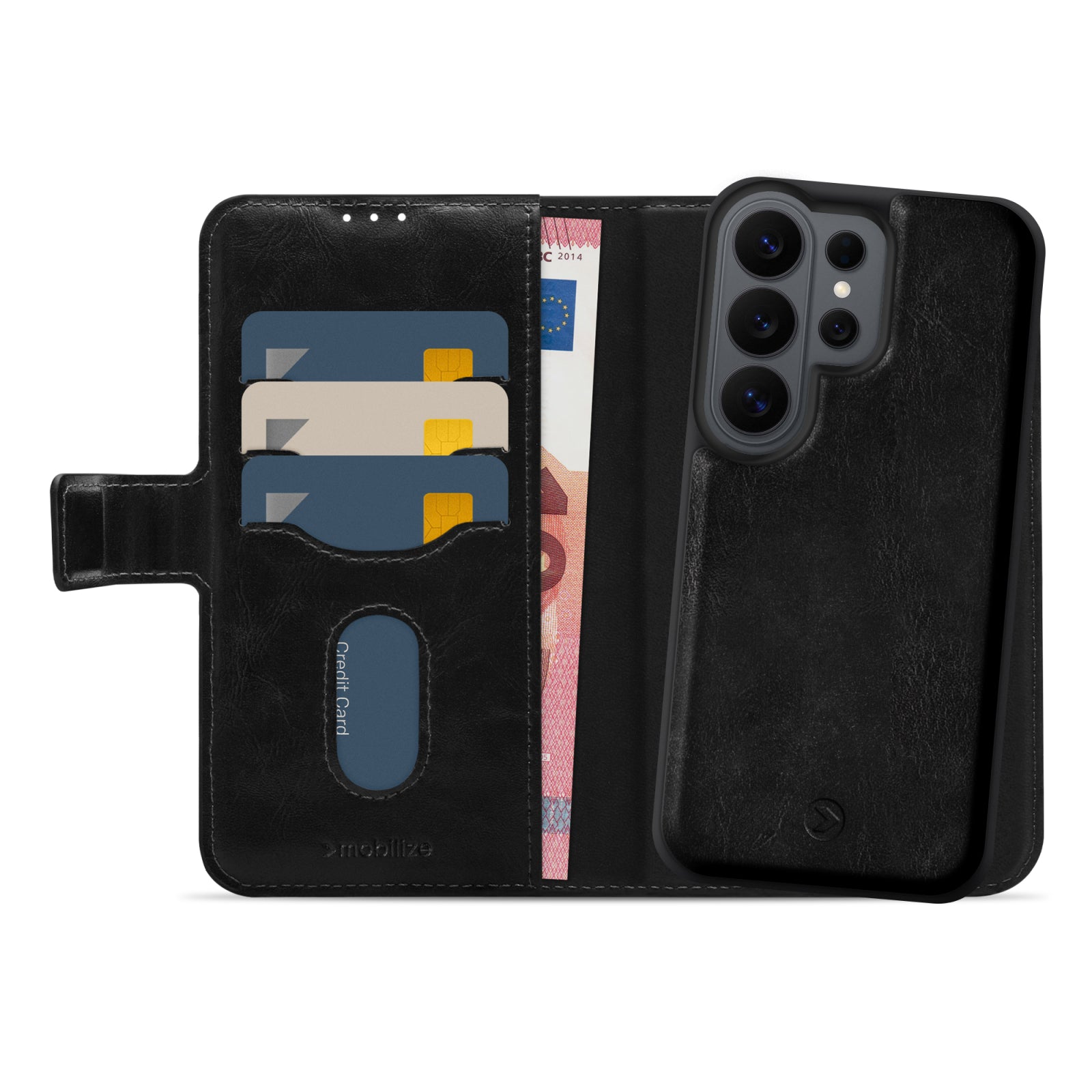 Mobilize 2in1 Magsafe Compatible Gelly Wallet Case Samsung Galaxy S26 Ultra 5G Black