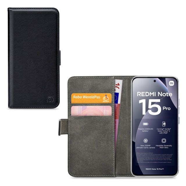 Mobilize Classic Gelly Wallet Book Case Xiaomi Redmi Note 15 Pro 4G Black
