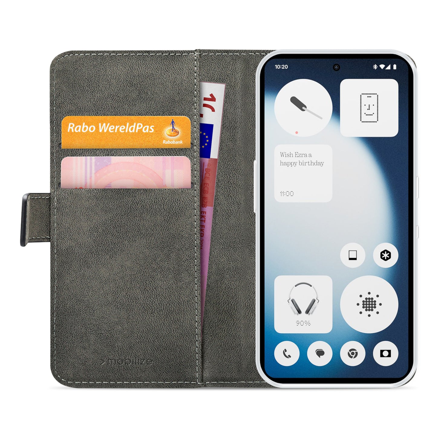 Mobilize Classic Gelly Wallet Book Case Nothing Phone (3a) Lite Black