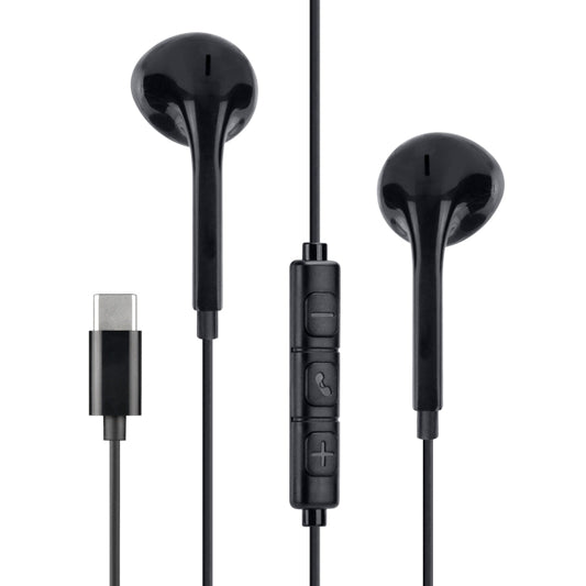 Mobilize In-Ear Stereo Headset mit Fernbedienung USB-C Schwarz