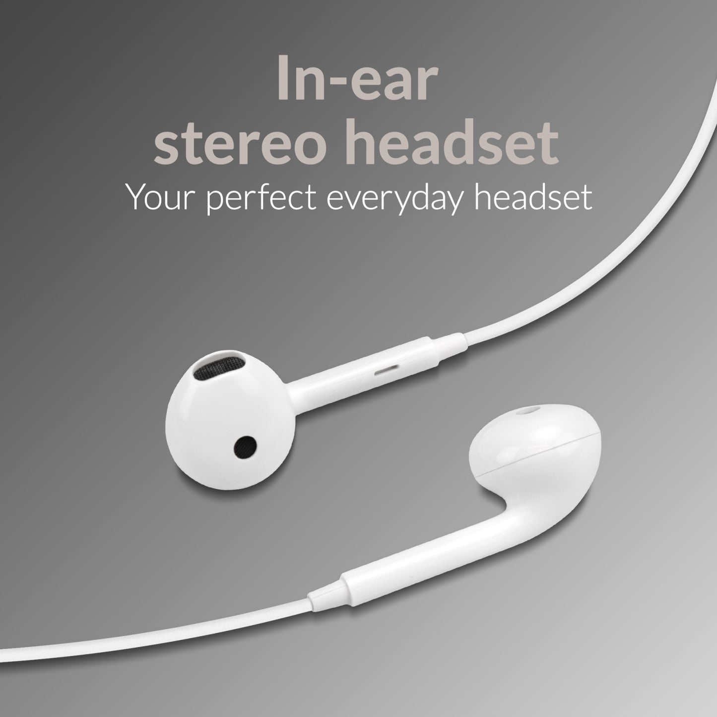 Mobilize In-ear Stereo Headset with Remote USB-C White