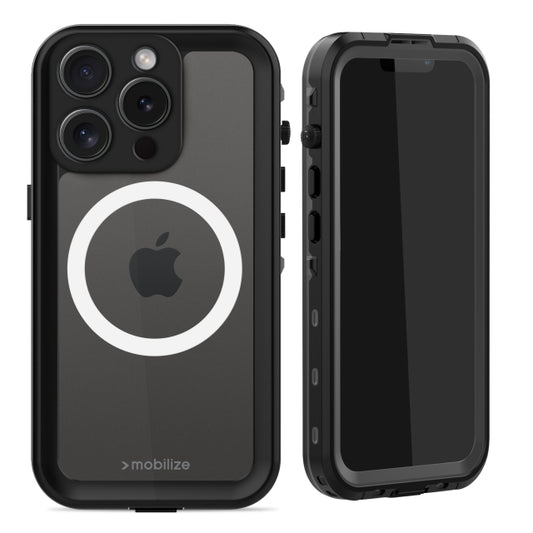 Mobilize MagSafe Compatible Waterproof Case Apple iPhone 15 Pro Clear/Black