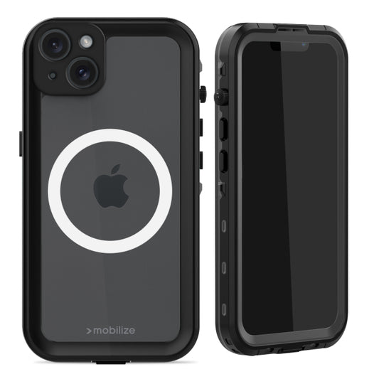 Mobilize MagSafe Compatible Waterproof Case Apple iPhone 15 Plus Clear/Black