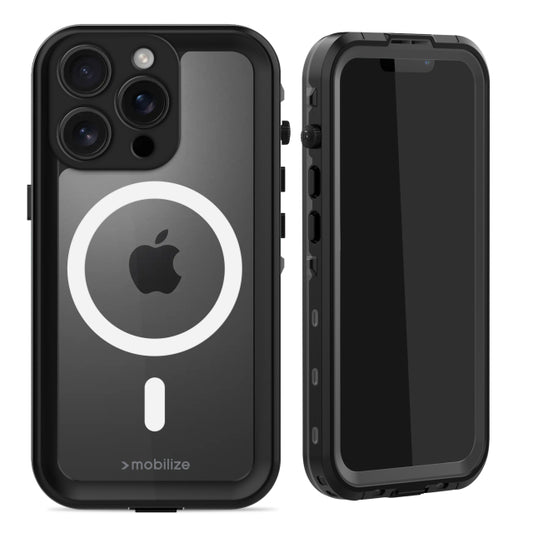 Mobilize MagSafe kompatible wasserdichte Hülle Apple iPhone 16 Pro Klar/Schwarz