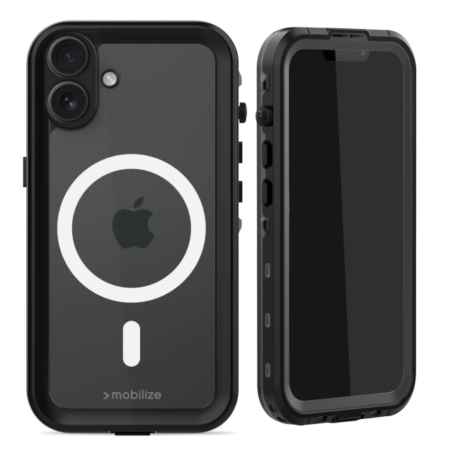 Mobilize MagSafe Compatible Waterproof Case Apple iPhone 16 Plus Clear/Black