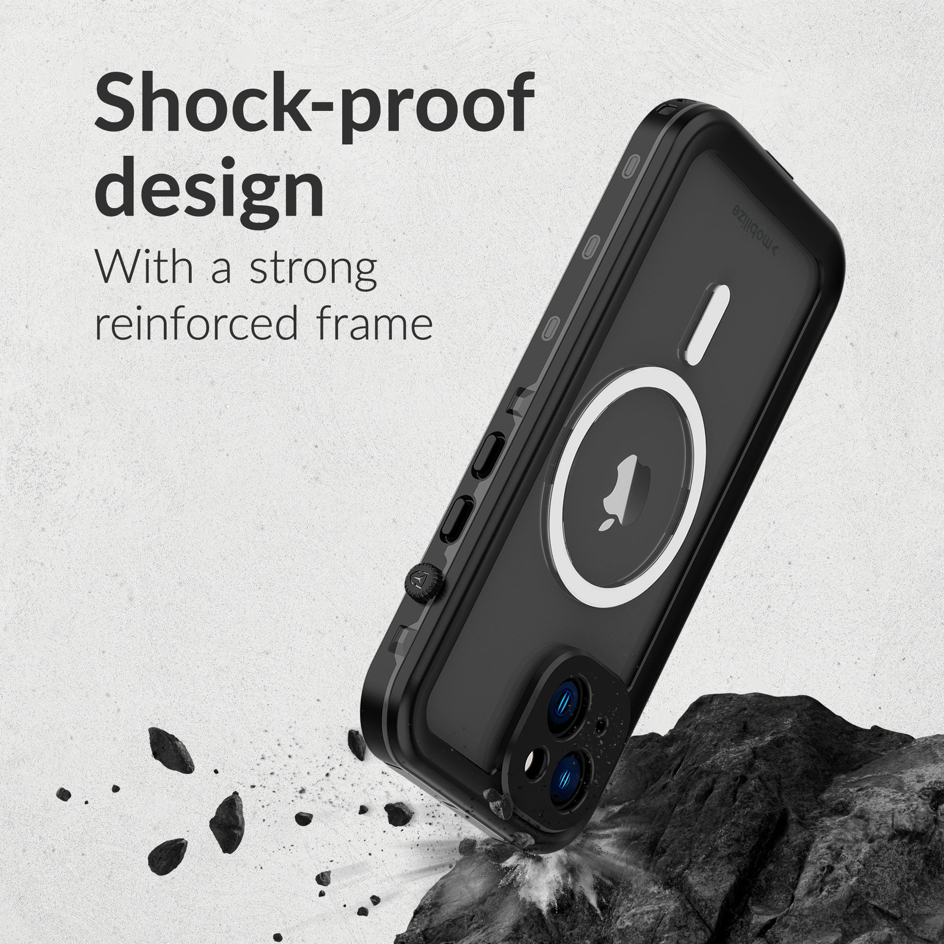 Mobilize Magsafe Compatible Waterproof Case Apple Iphone Air Clear/Black