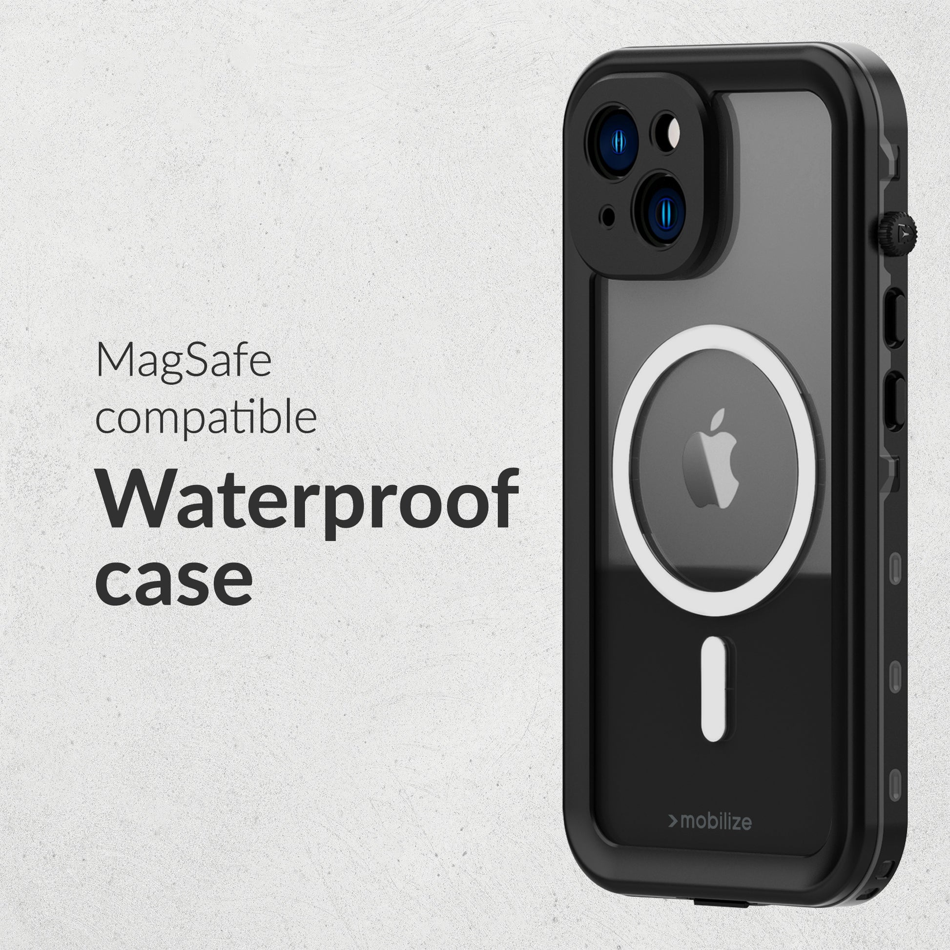 Mobilize Magsafe Compatible Waterproof Case Samsung Galaxy S25+ 5G Clear/Black
