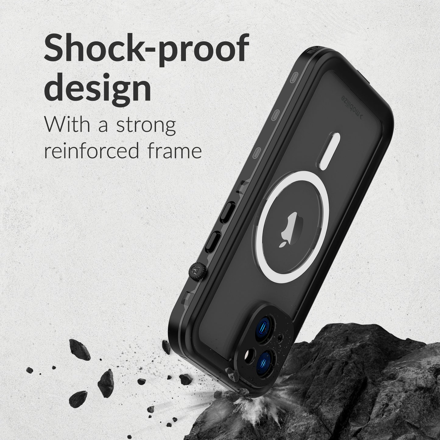 Mobilize Magsafe Compatible Waterproof Case Samsung Galaxy S25 Fe Clear/Black