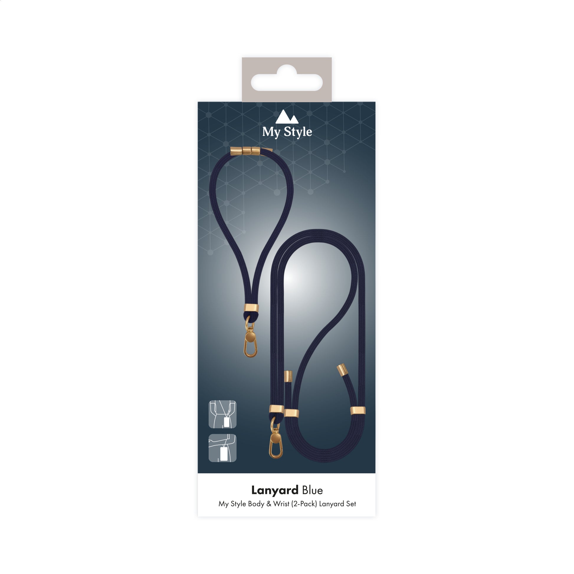 My Style Body & Wrist (2-Pack) Lanyard Set - Blue