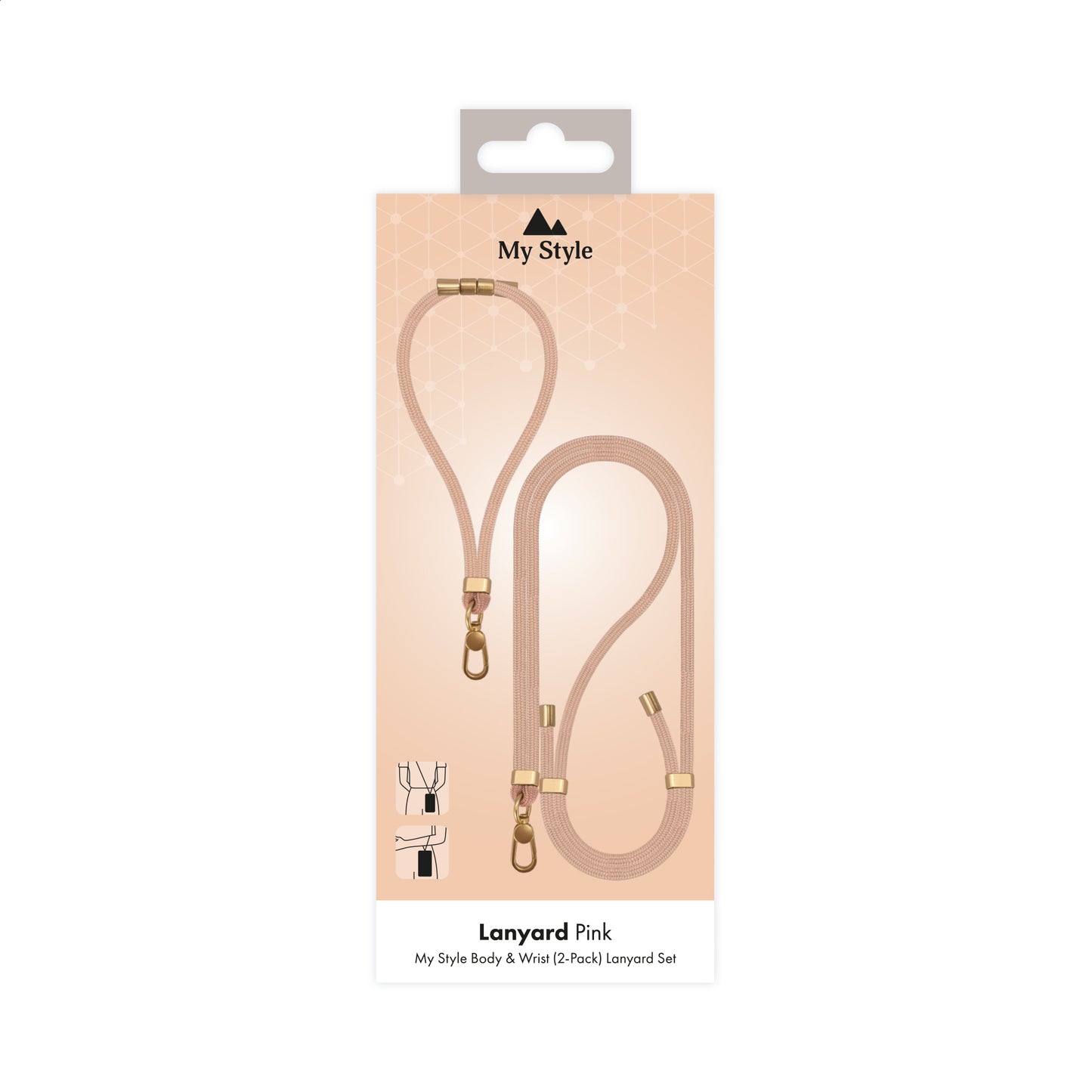 My Style Body & Wrist (2-Pack) Lanyard Set - Pink