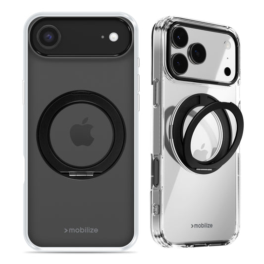 Mobilize MagSafe Compatible 360 Rotating Ring Stand Case Apple iPhone Air Clear/Black