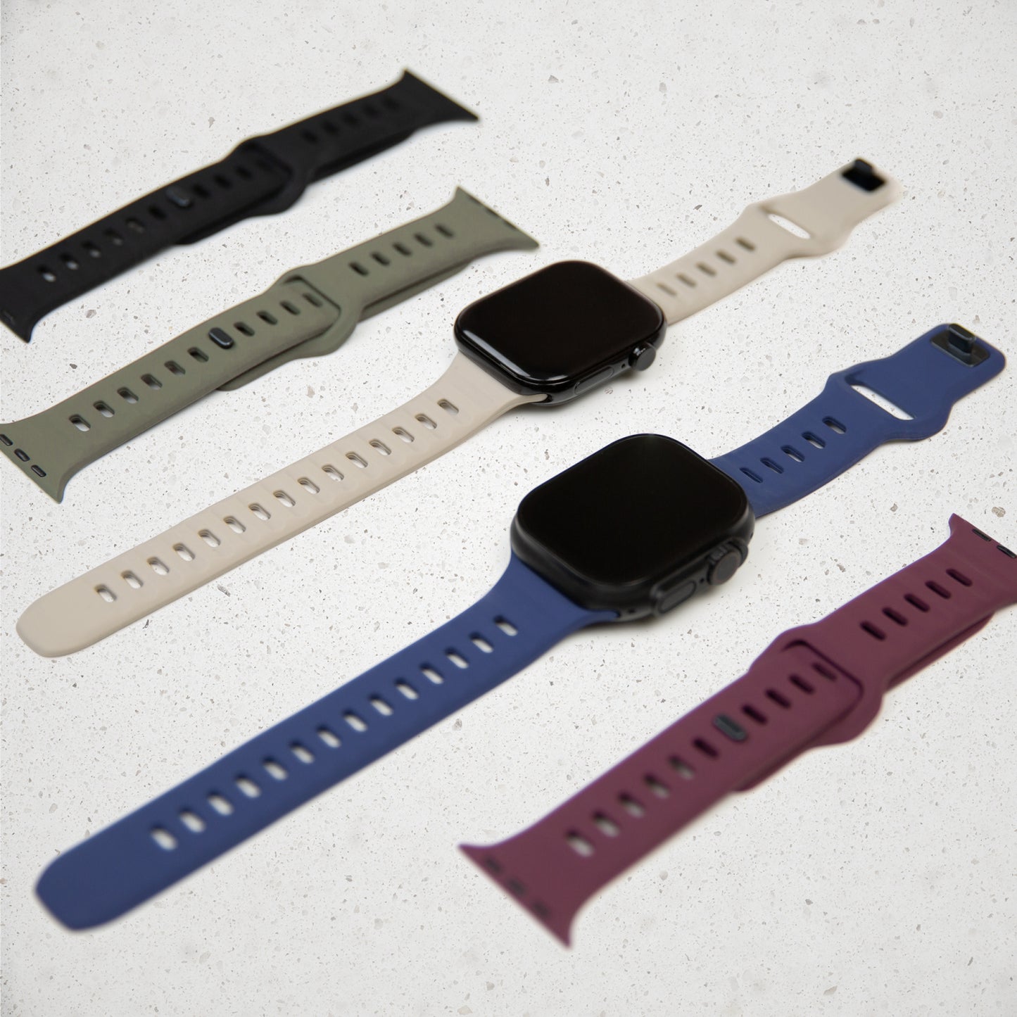 Mobilize Silicon Watch Band - Sports - for Apple 38/40/41mm - Black