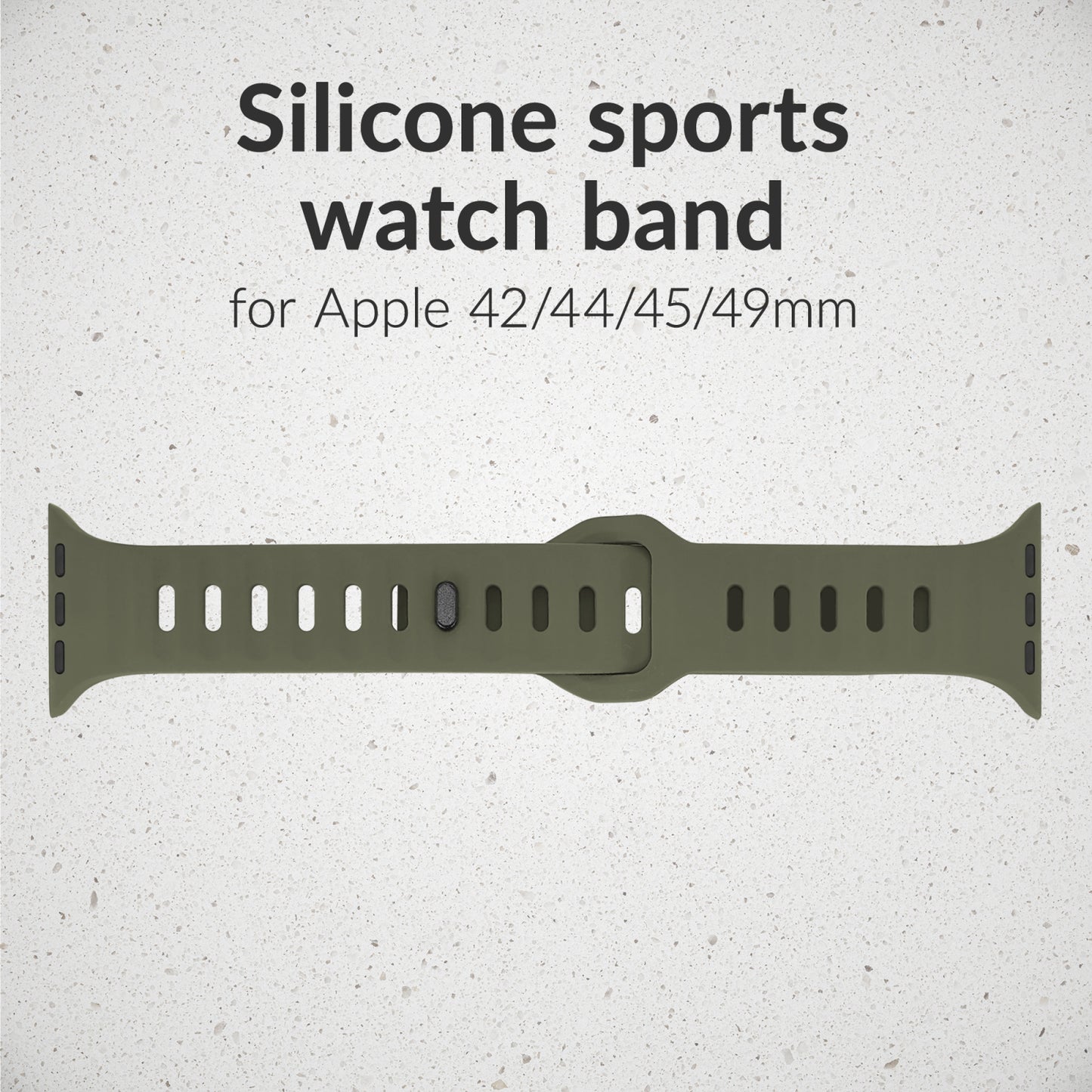 Mobilize Silicon Watch Band - Sports - for Apple 42/44/45/49mm - Green