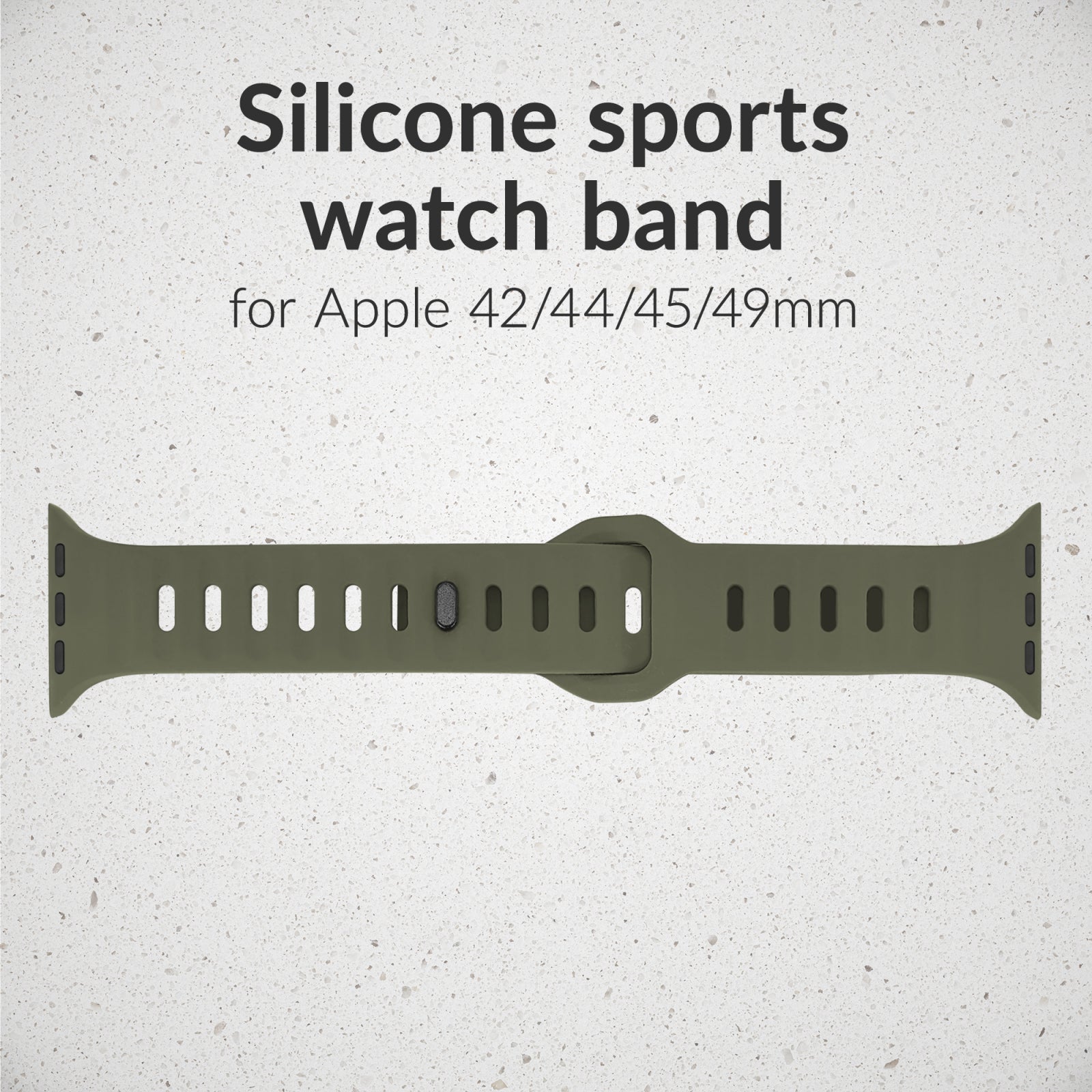Mobilize Silicon Watch Band - Sports - for Apple 42/44/45/49mm - Green