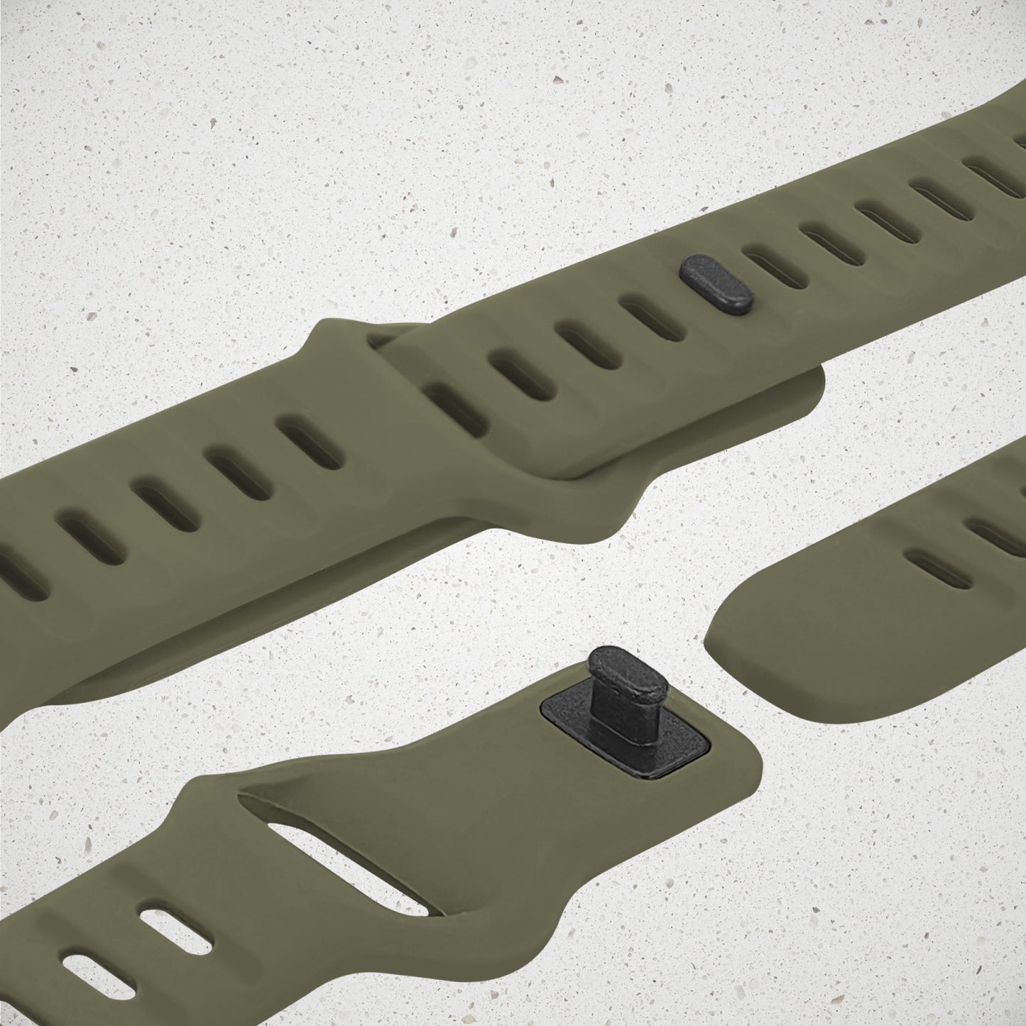 Mobilize Silicon Watch Band - Sports - for Apple 42/44/45/49mm - Green