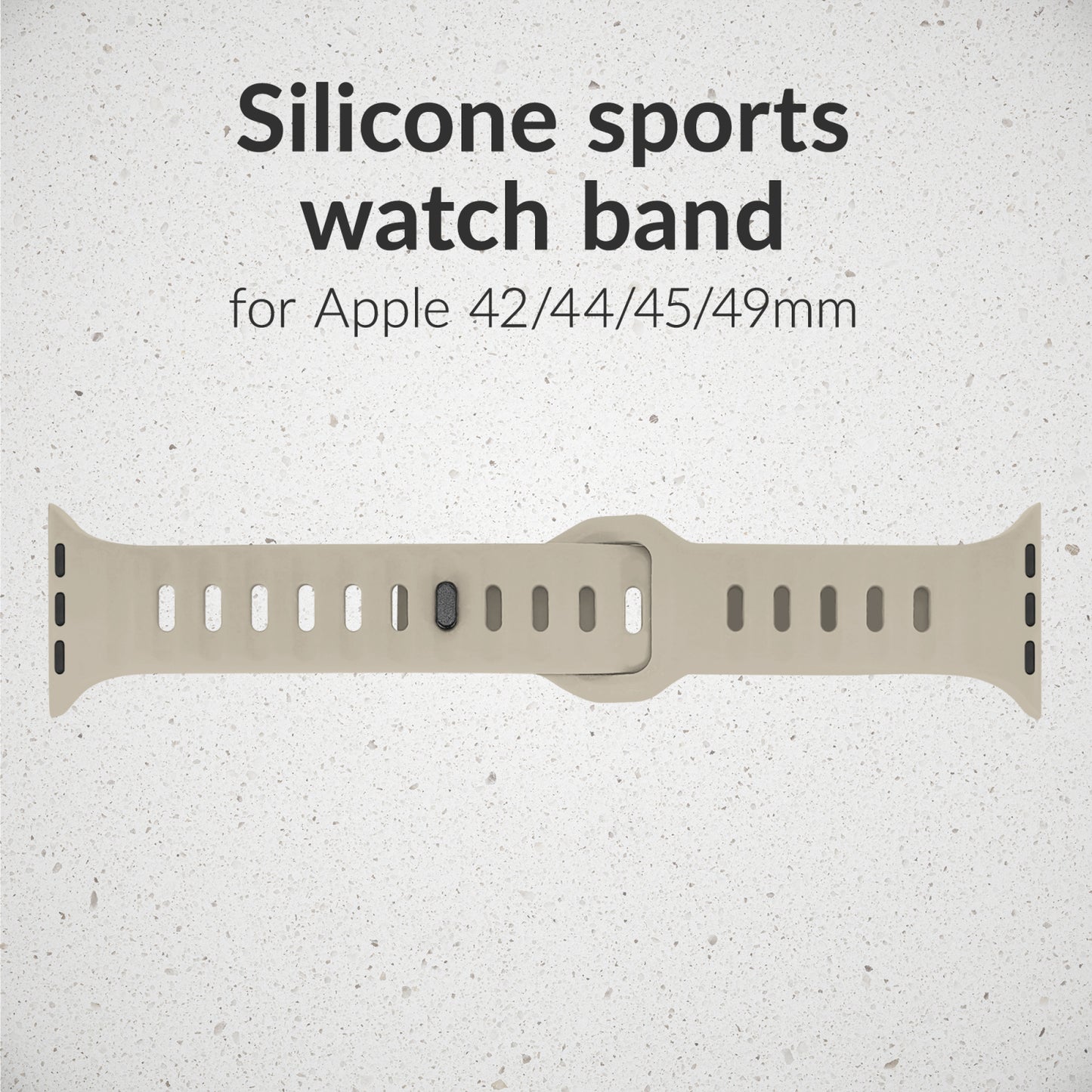 Mobilize Silicon Watch Band - Sports - for Apple 42/44/45/49mm - Starlight