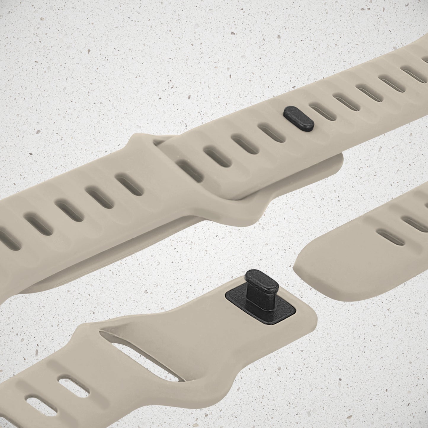 Mobilize Silicon Watch Band - Sports - for Apple 42/44/45/49mm - Starlight