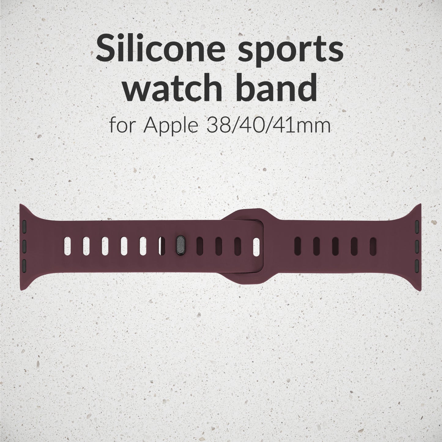 Mobilize Silicon Watch Band - Sports - for Apple 38/40/41mm - Bordeaux