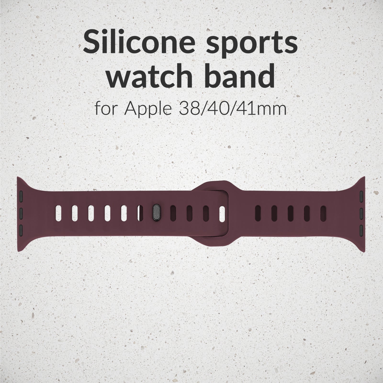 Mobilize Silicon Watch Band - Sports - for Apple 38/40/41mm - Bordeaux