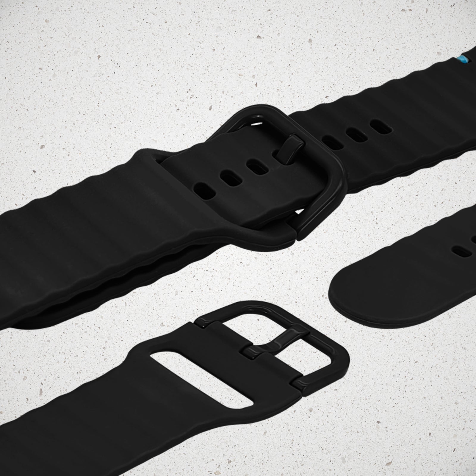 Mobilize Silicon Watch Band - Buckle - for Apple 38/40/41mm - Black