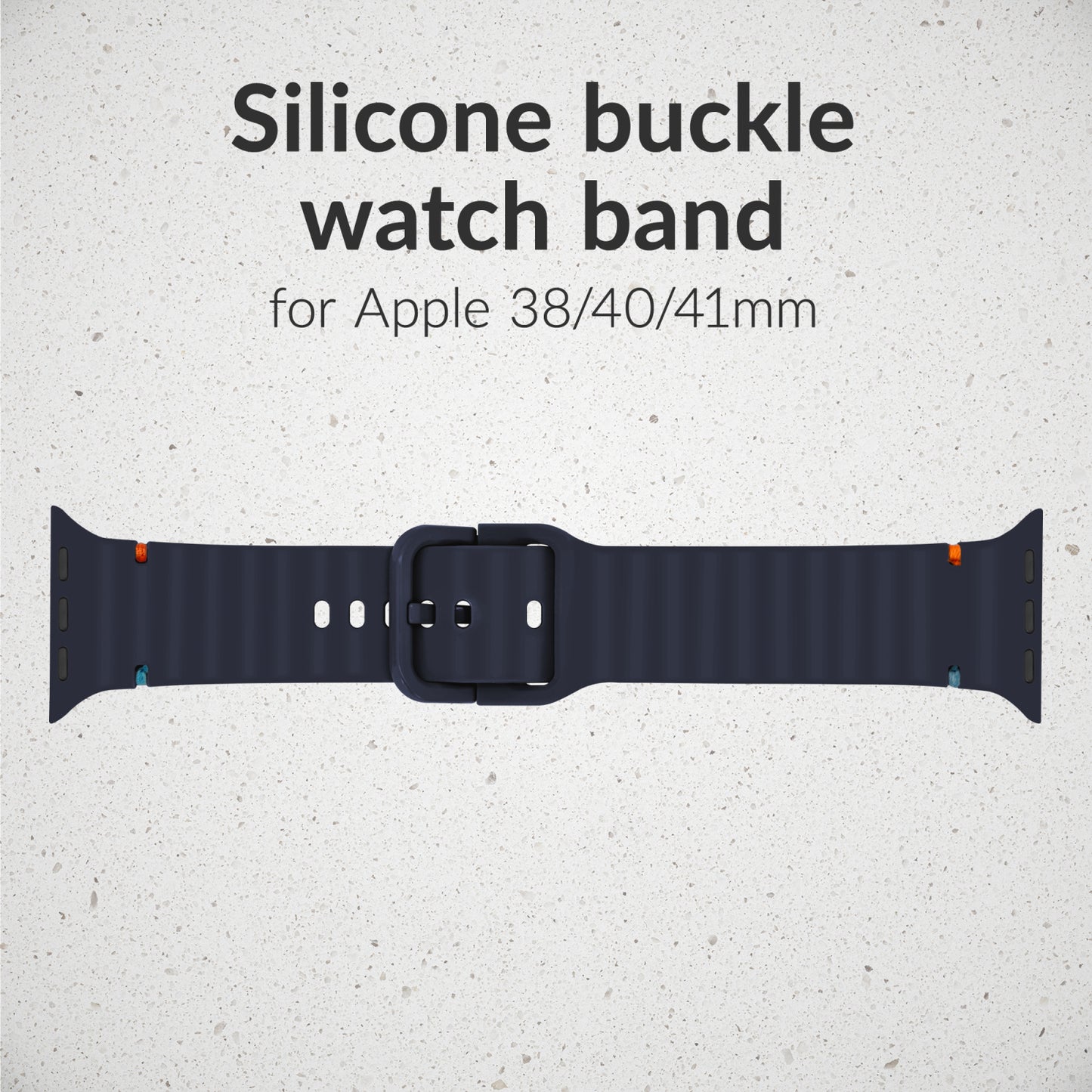 Mobilize Silicon Watch Band - Buckle - for Apple 38/40/41mm - Blue