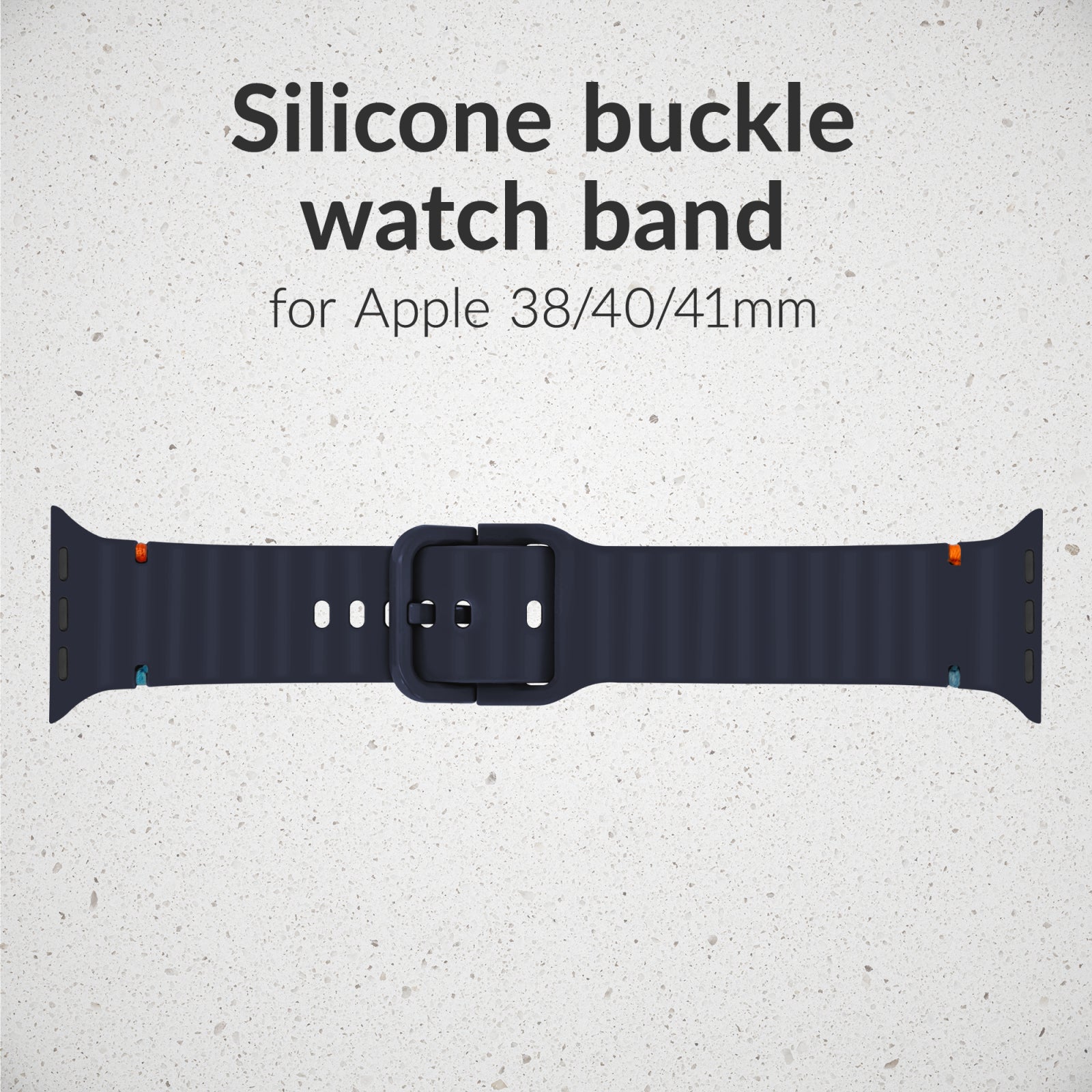 Mobilize Silicon Watch Band - Buckle - for Apple 38/40/41mm - Blue