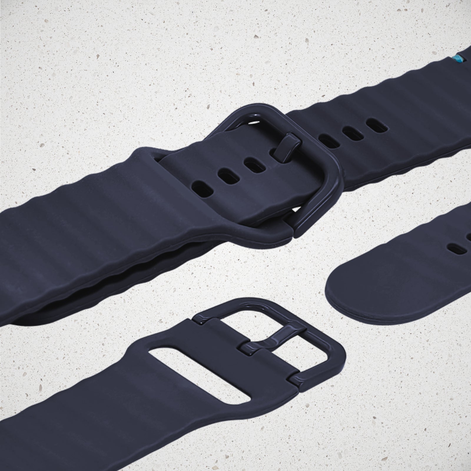 Mobilize Silicon Watch Band - Buckle - for Apple 42/44/45/49mm - Blue