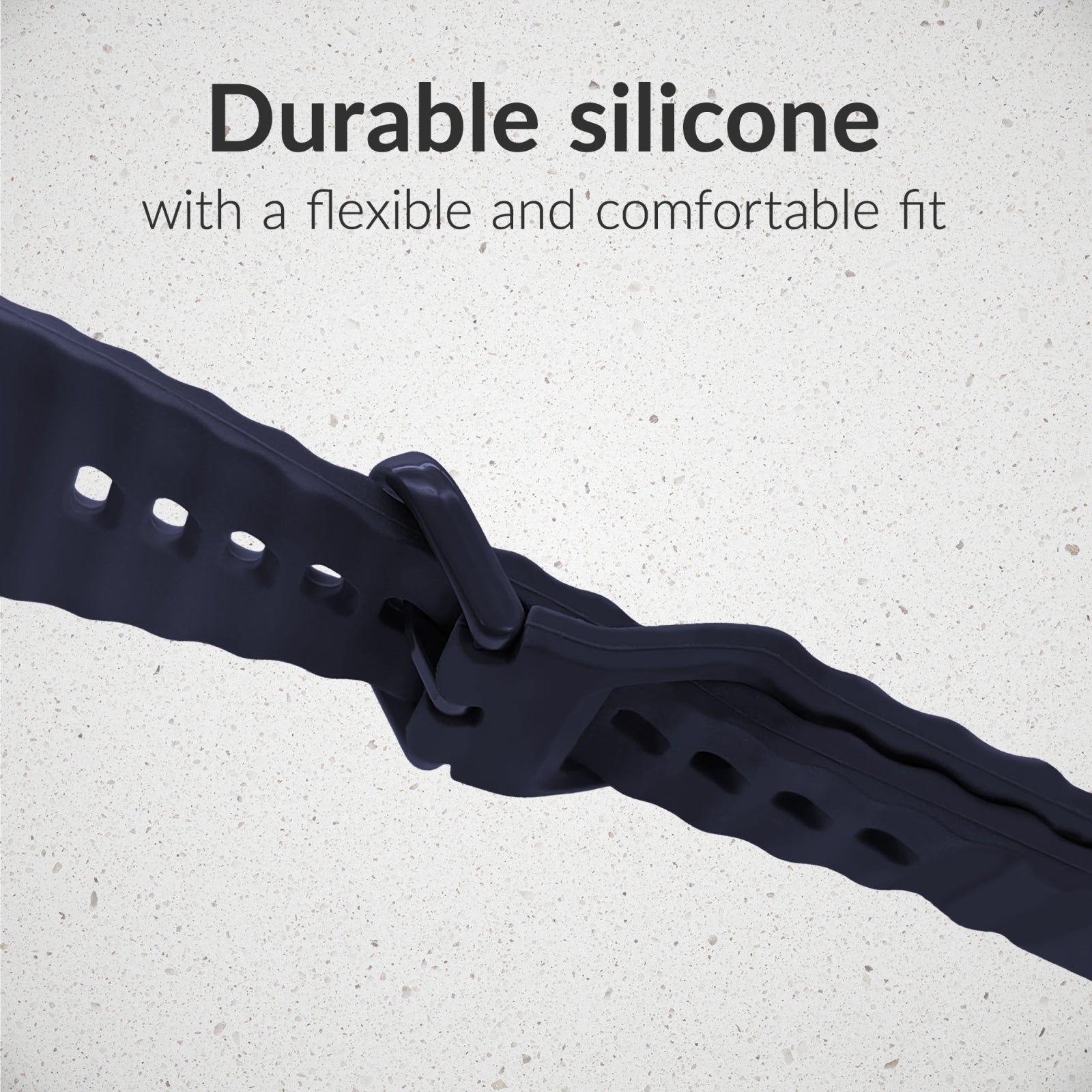 Mobilize Silicon Watch Band - Buckle - for Apple 42/44/45/49mm - Blue