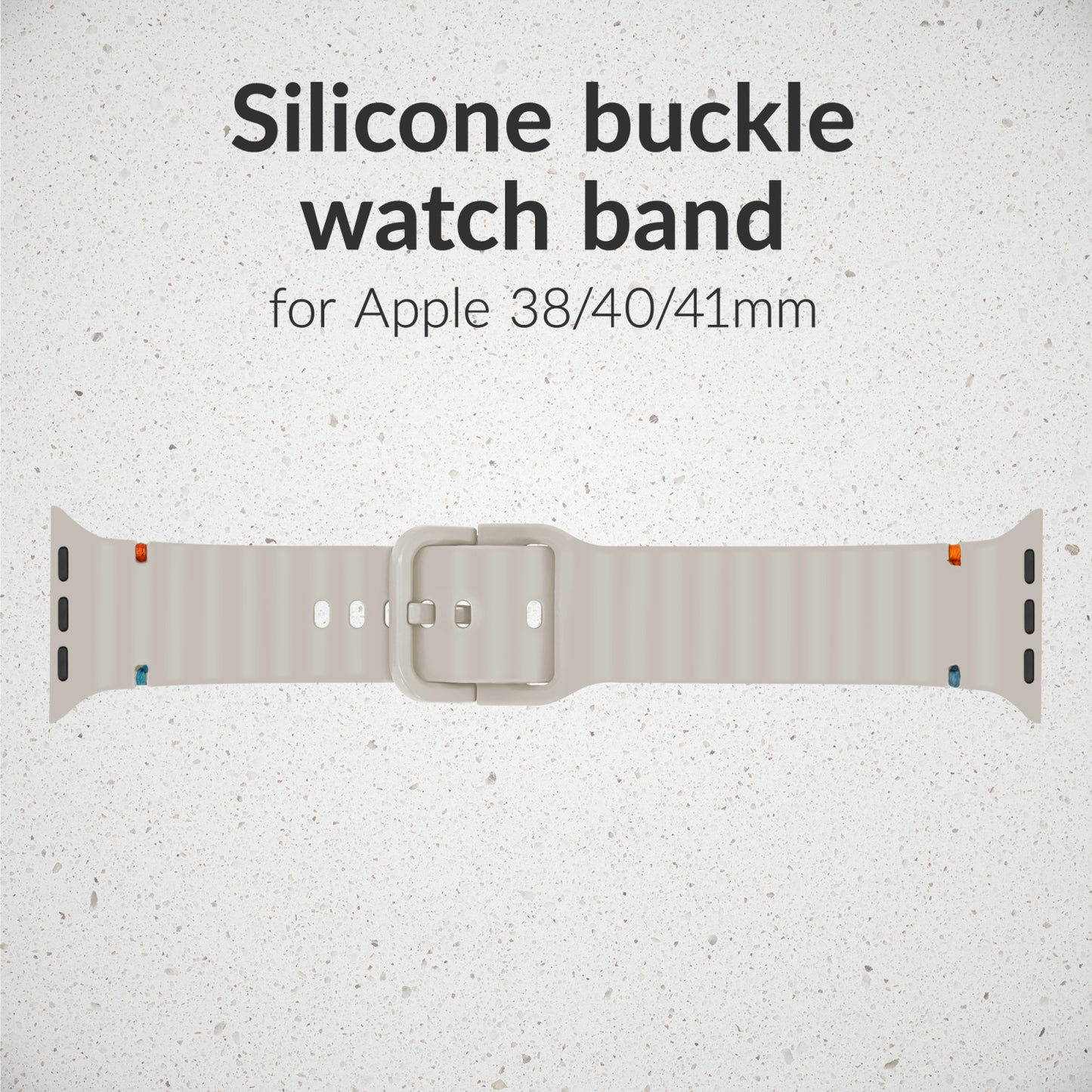 Mobilize Silicon Watch Band - Buckle - for Apple 38/40/41mm - Starlight