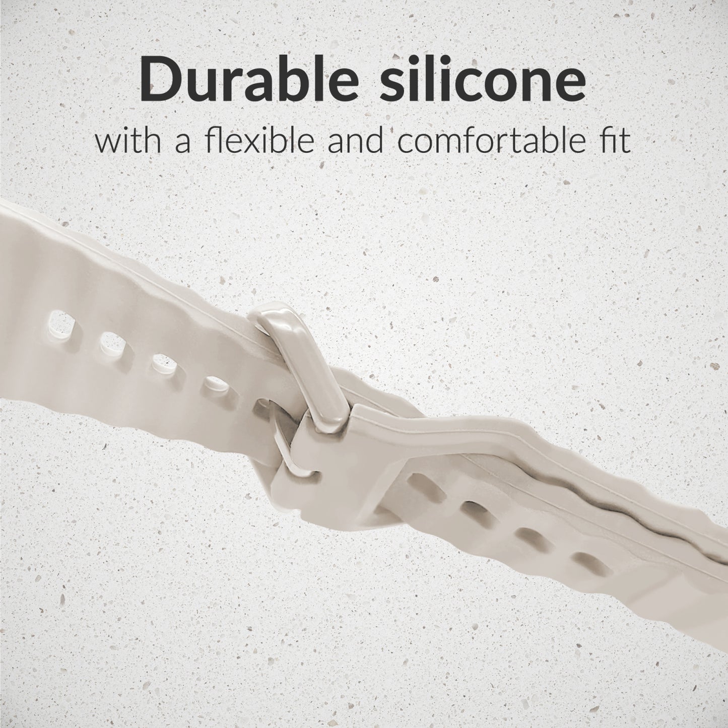 Mobilize Silicon Watch Band - Buckle - for Apple 42/44/45/49mm - Starlight