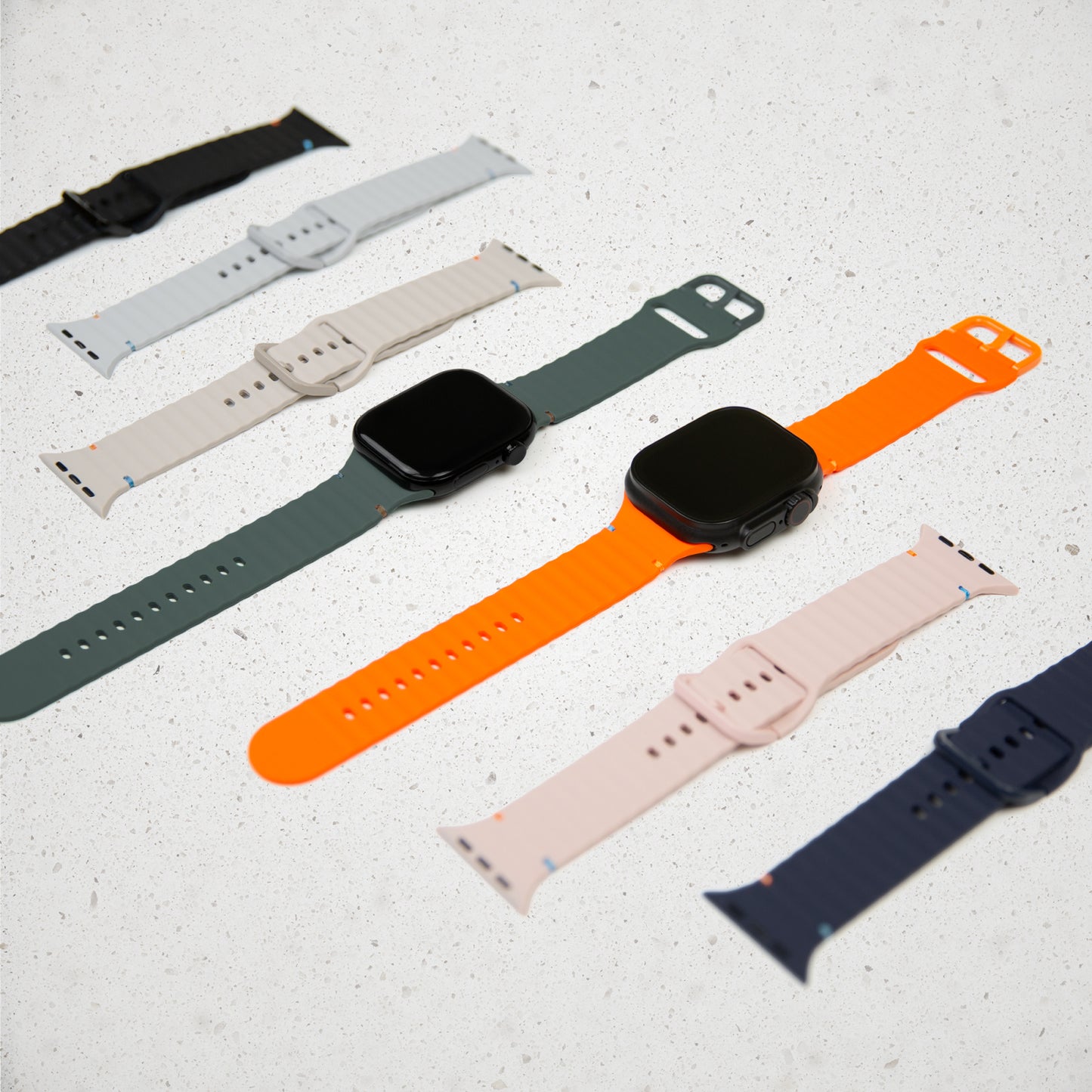 Mobilize Silicon Watch Band - Buckle - for Apple 42/44/45/49mm - Starlight