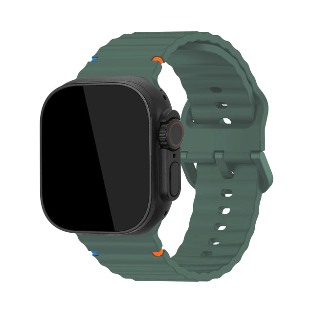 Mobilize Silicon Watch Band - Buckle - for Apple 38/40/41mm - Green