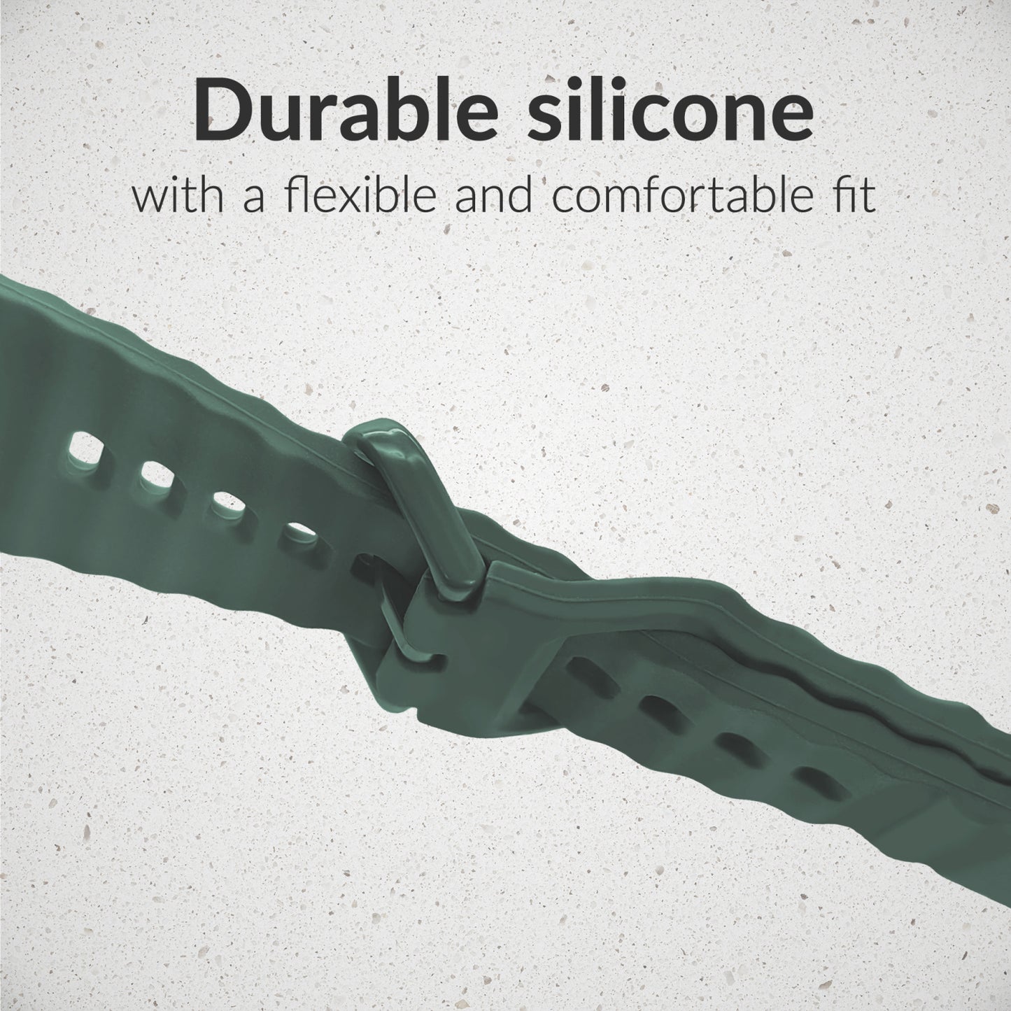 Mobilize Silicon Watch Band - Buckle - for Apple 38/40/41mm - Green