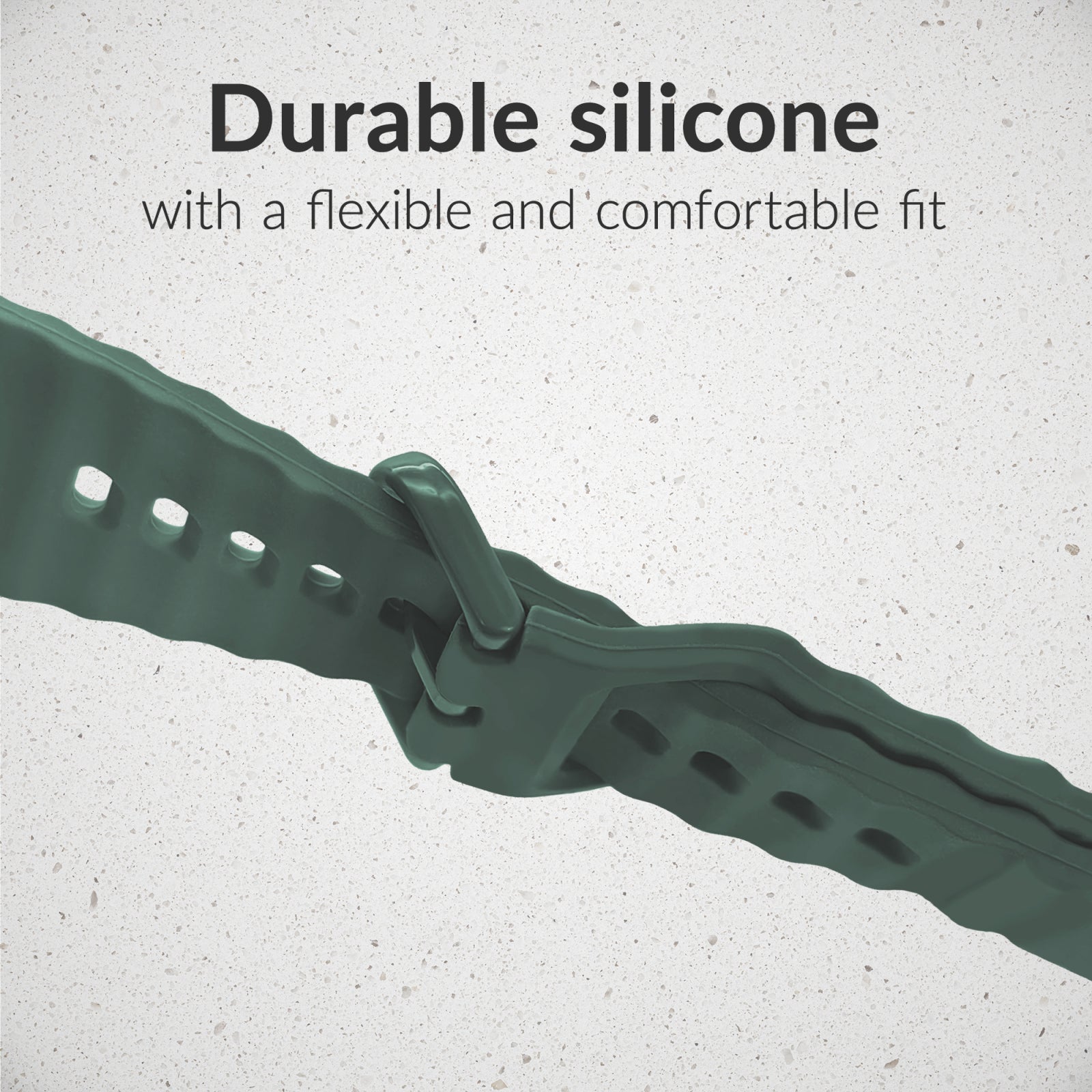 Mobilize Silicon Watch Band - Buckle - for Apple 38/40/41mm - Green