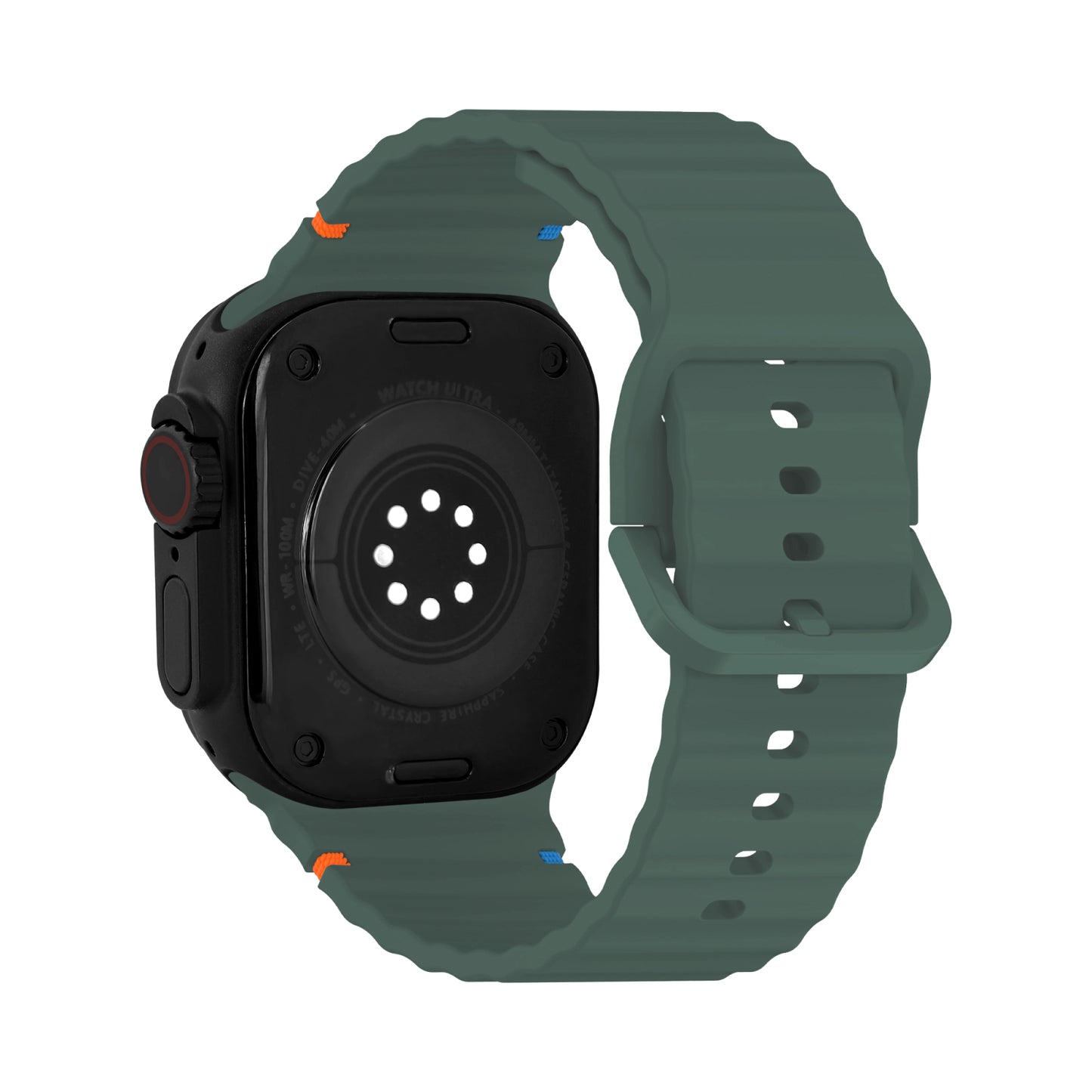 Mobilize Silicon Watch Band - Buckle - for Apple 42/44/45/49mm - Green