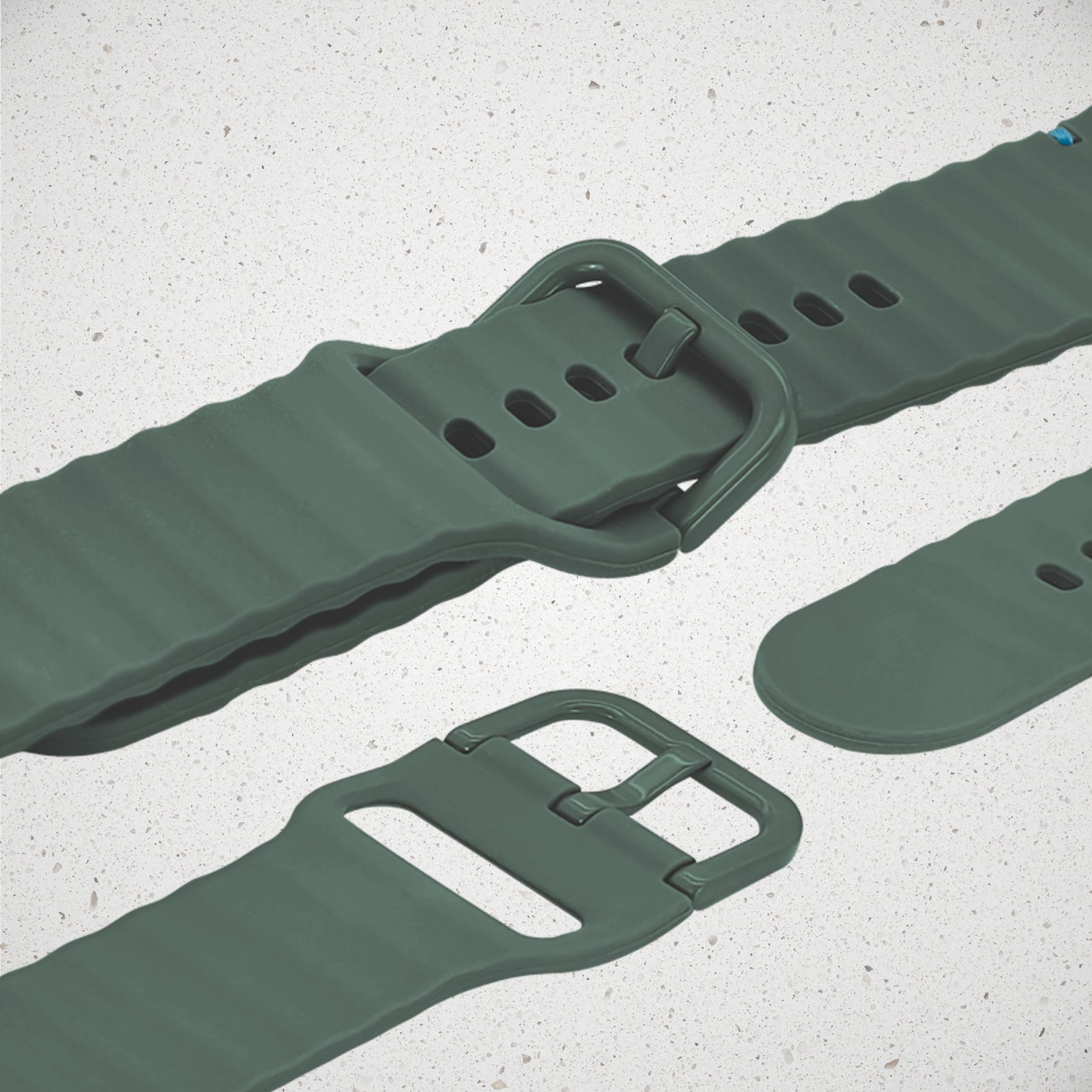Mobilize Silicon Watch Band - Buckle - for Apple 42/44/45/49mm - Green