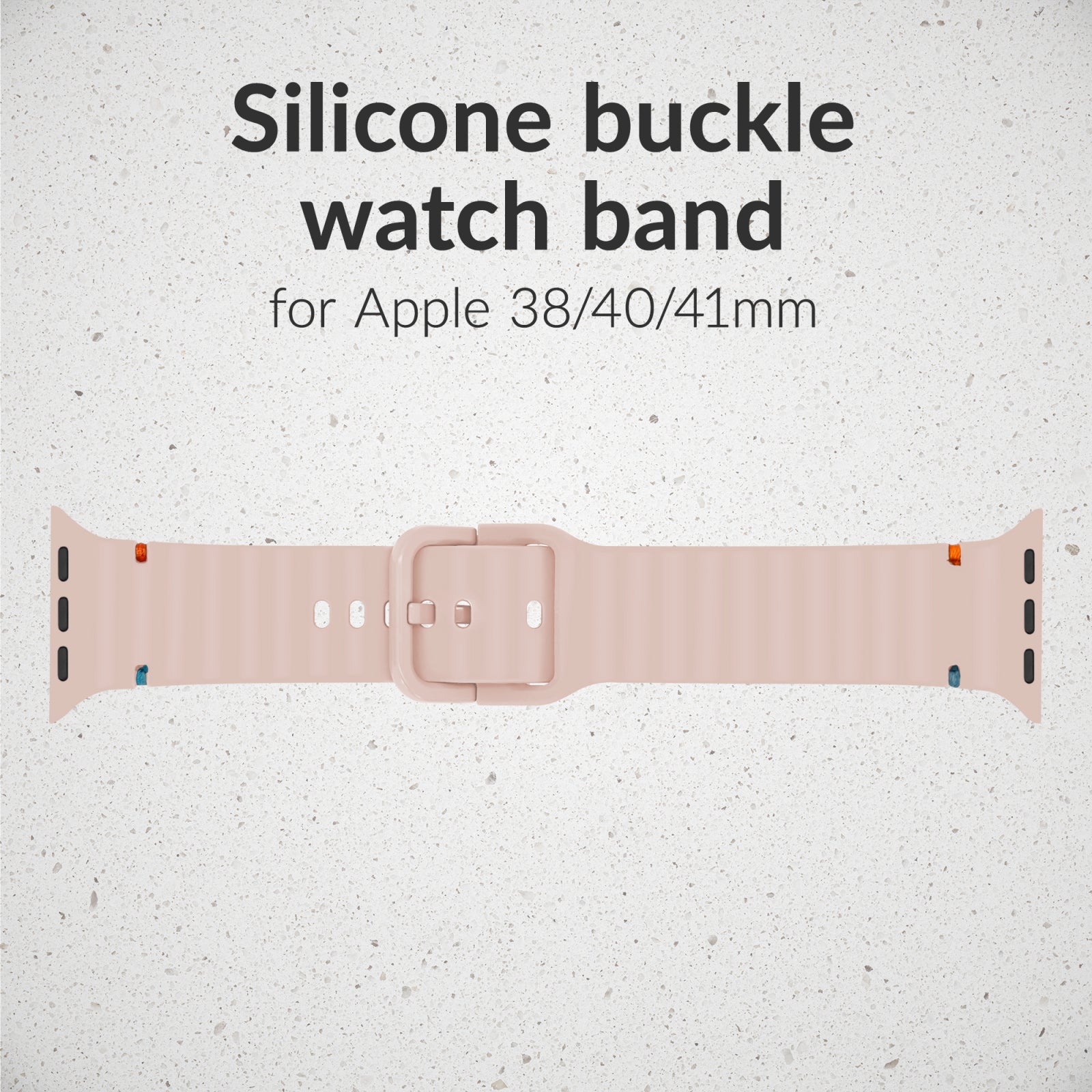 Mobilize Silicon Watch Band - Buckle - for Apple 38/40/41mm - Pink