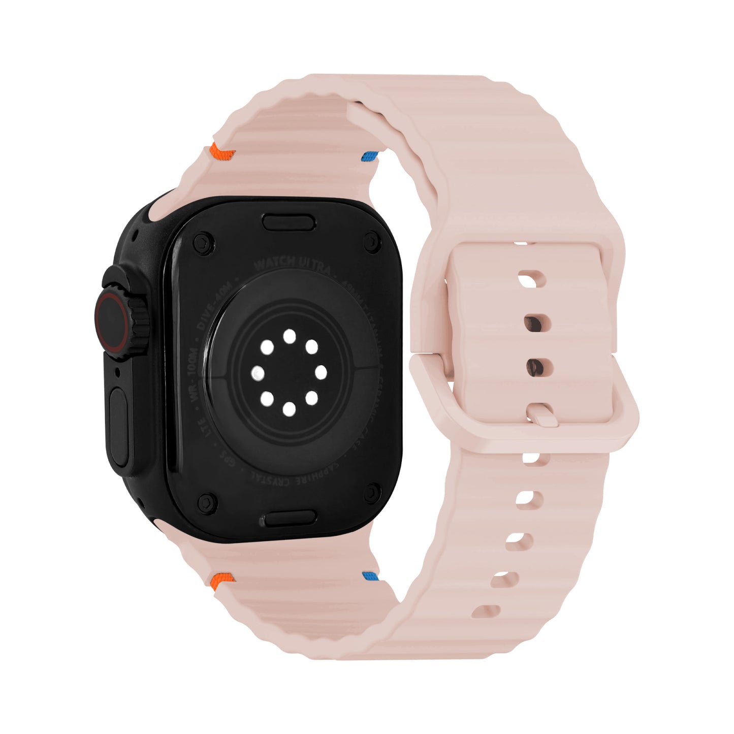 Mobilize Silicon Watch Band - Buckle - for Apple 42/44/45/49mm - Pink
